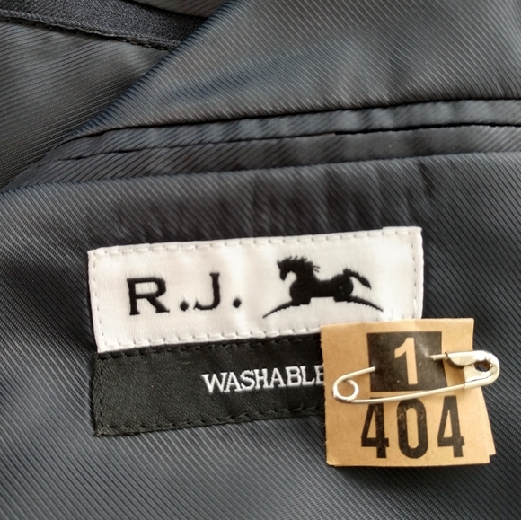 R.J. Classics Equestrian Show Jacket/Coat Navy Blue Herringbone - Picture 5 of 8